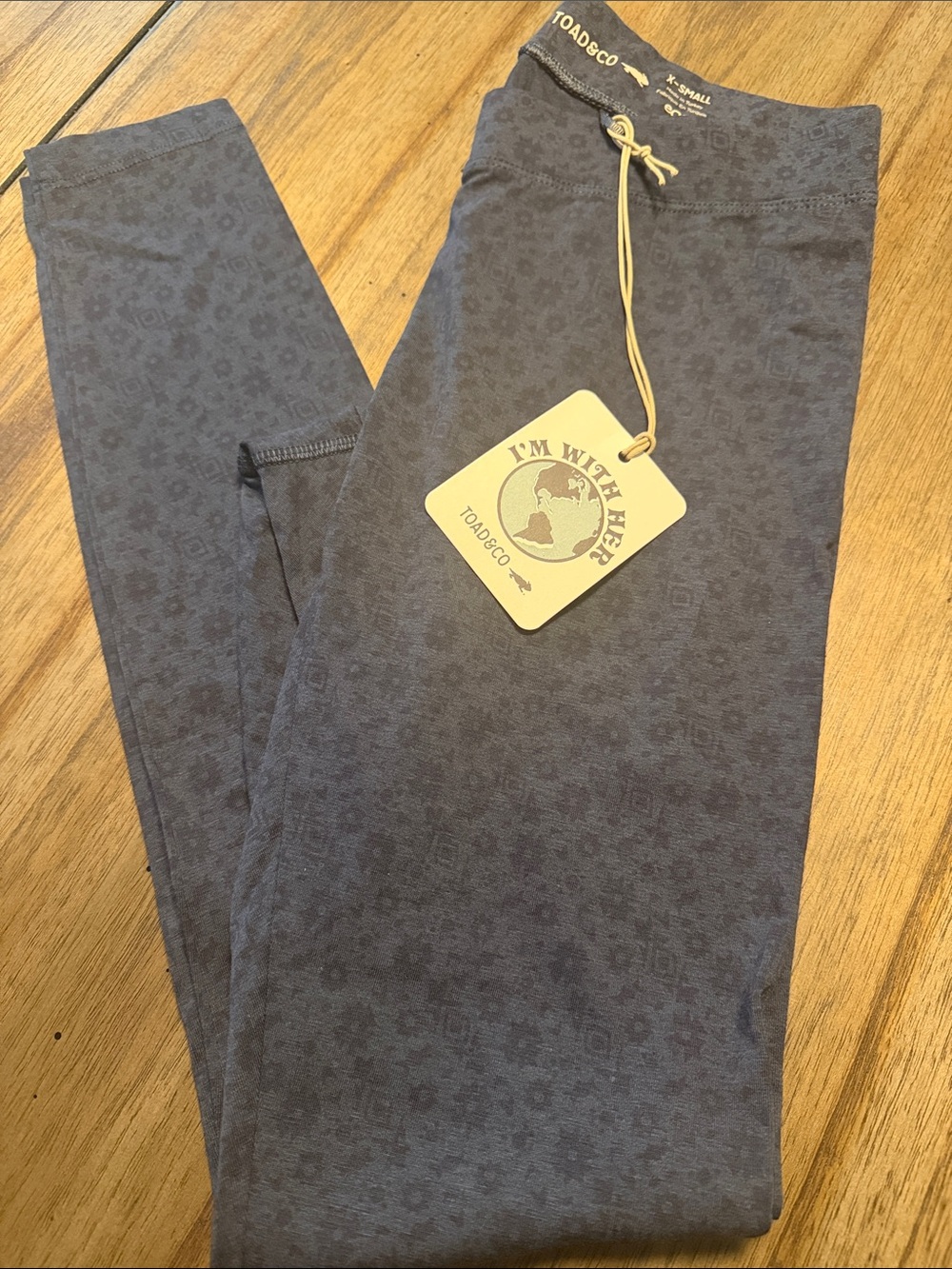 Toad&Co Heathered Navy Floral Leggings